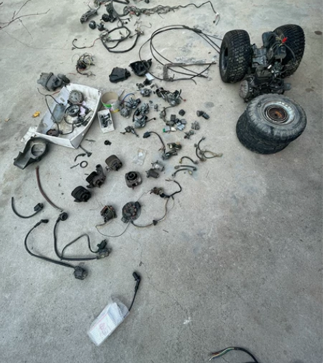 一堆本田不倒翁，雅马哈jog50踏板摩托车...