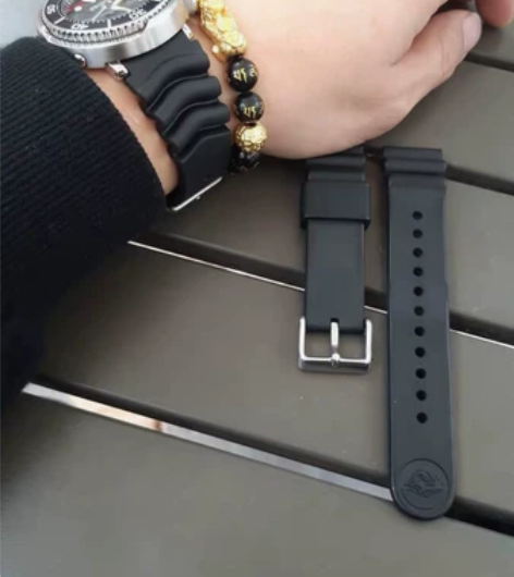 精工表带防水表带胶表带运动表带防滑钓鱼大手...