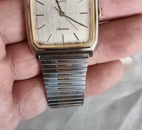 中古精工9021a高端年差机芯，男士方形表...