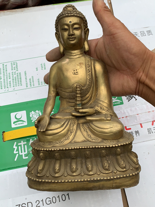 铜佛像收藏品，做工精致漂亮、老东西收藏品、...
