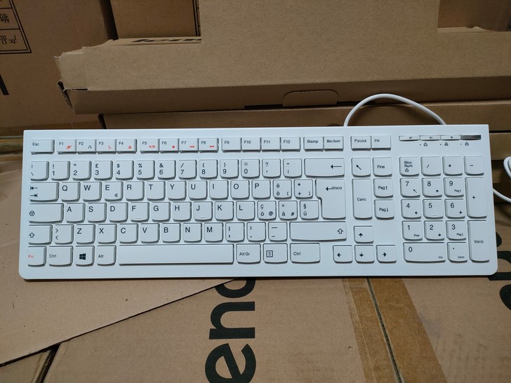 联想正品全新键盘k5819白色10ya带钢...