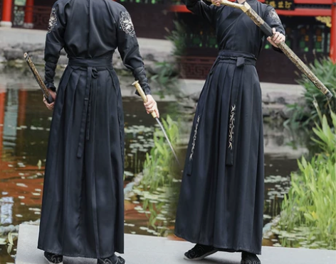 全新包邮男装汉服学生武侠风班服侠客书生帅气...