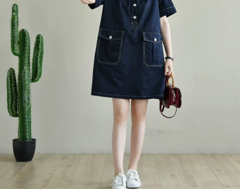 ?天然出品 宽松休闲明线大口袋硬朗中性风短...