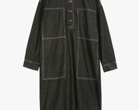 叙旧工装风牛仔连衣裙时尚显瘦裙子 颜色分类...