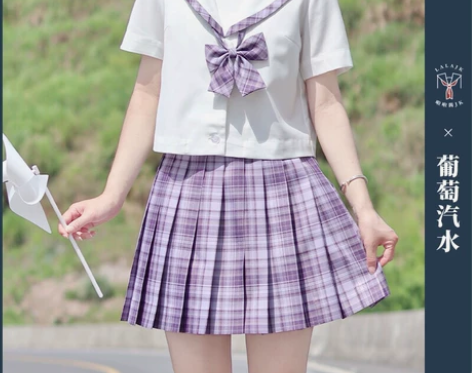【全新带吊牌】格子百褶裙JK制服裙【啦啦酱...