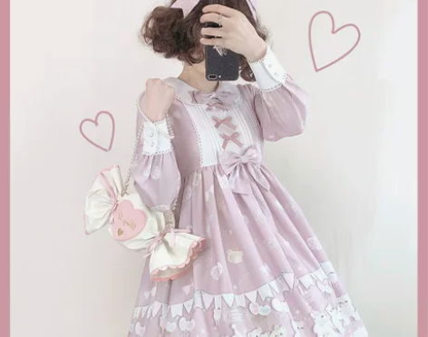 【现货】气球熊连衣裙lolita日系可爱 ...
