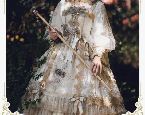 南鹿鸣原创设计黎明梦魇圣歌回响白色花嫁lo...