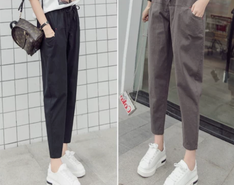 【特卖节价】裤子女2021新款春秋女裤宽松...