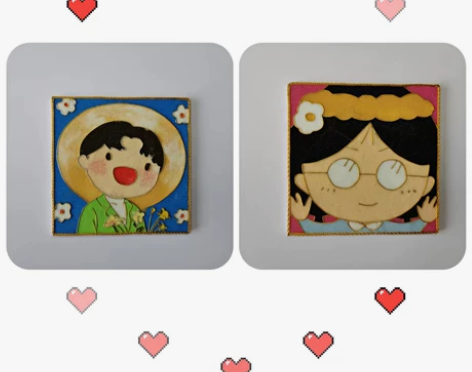 景泰蓝珐琅工艺画，可来图定制，可私聊 感兴...