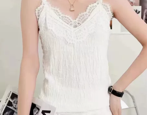 女背心，睫毛背心，蕾丝背心，XL，适合12...