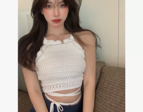 纯欲风针织吊带小背心女白色辣妹性感外穿打底...