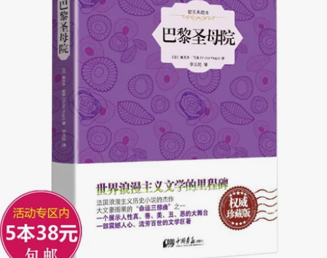 巴黎圣母院精装插图典藏本学生版无障碍课外读...