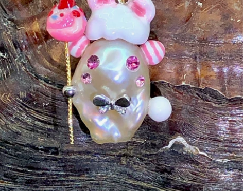 软糖家 天然淡水巴洛克珍珠啊飘 感兴趣的话...