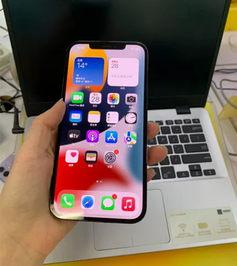 苹果12promax256G 美版单卡3网...