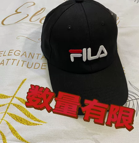 斐乐新款帽子女软顶全棉ins棒球帽男女简约...