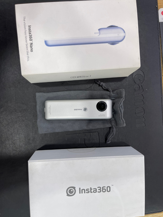 360全景相机，苹果口，可刀