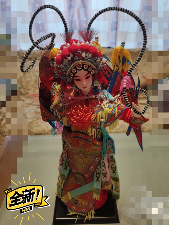 中国风唐人坊绢人京剧人物人偶精品娃娃送老外...