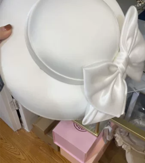 法式复古小礼帽女夏晚宴时尚优雅婚纱英伦名媛...