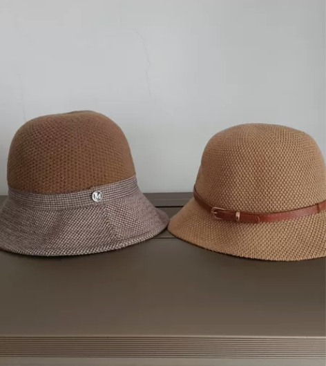 女士渔夫帽子2个秋冬季韩版潮时尚百搭礼帽日...