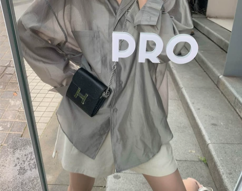 2022新款冰丝防晒衬衣女夏季薄款高级感垂...