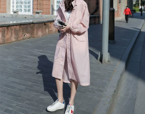 2020新款夏季防晒衣女中长款超薄收腰户外...