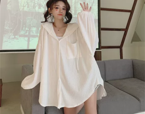 【狂欢价】防晒衬衫女长袖2022年夏季新款...