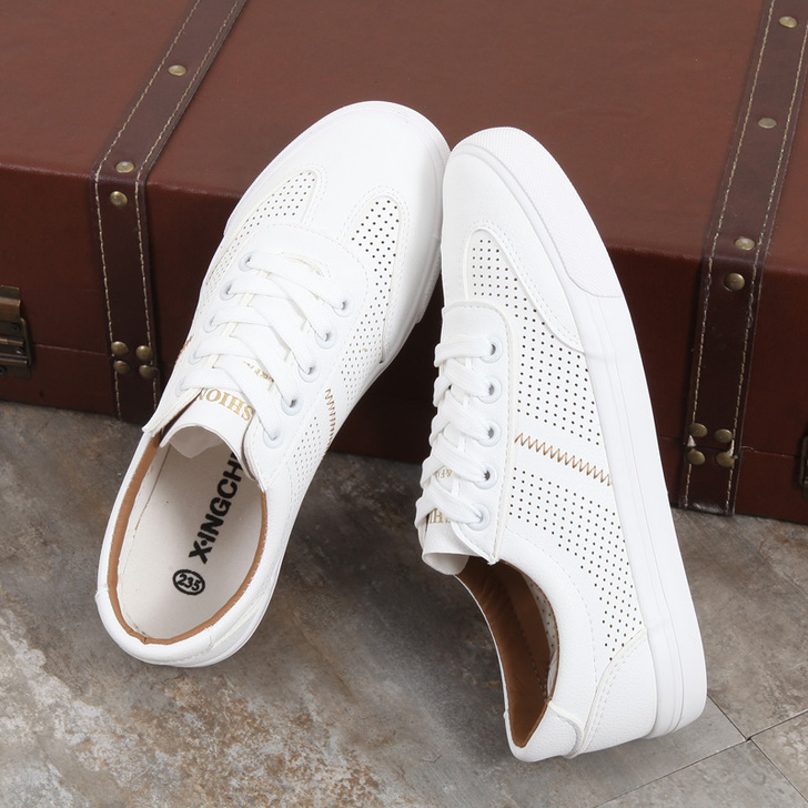 大码女鞋帆布鞋40 41 42 43码镂空...