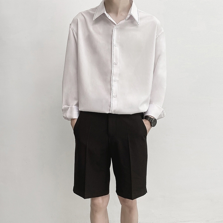 衬衣， 西裤男商务轻熟风修身直筒免烫西服裤...