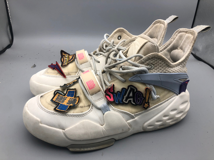 43码 二手正品安踏 霸道5代 板鞋