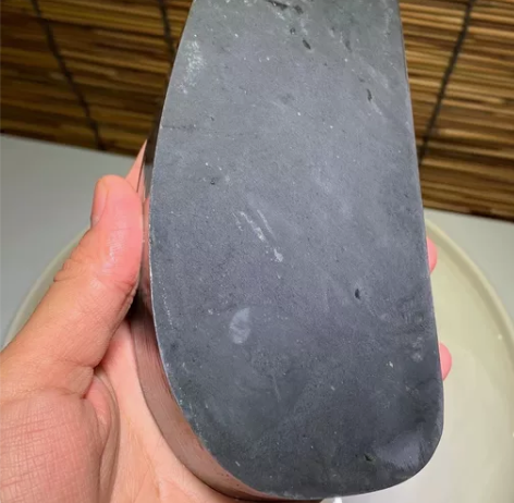 老坑歙砚，眉子坑光板。下墨快，发墨实用。 ...