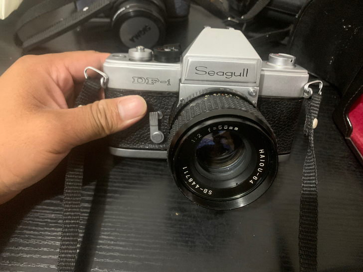 海鸥DF-1型胶卷相机，品相完美，快门都有...