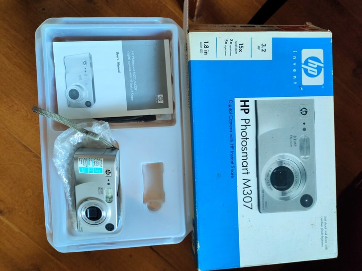 hp惠普m307老数码相机ccd相机，配件...