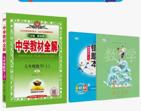 中学教材全解任选｜七年级上册人教版数学正版...