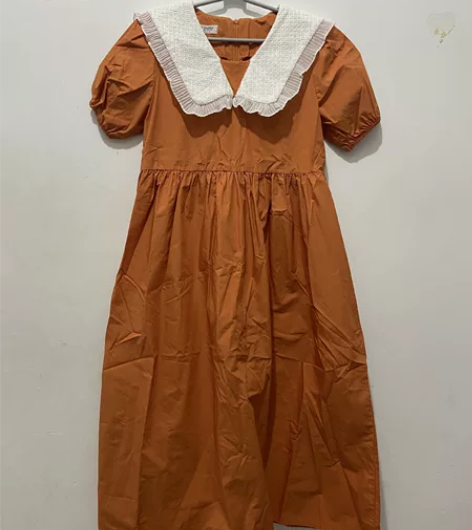 娃娃领连衣裙 均码 全新 实物颜色比这个亮...