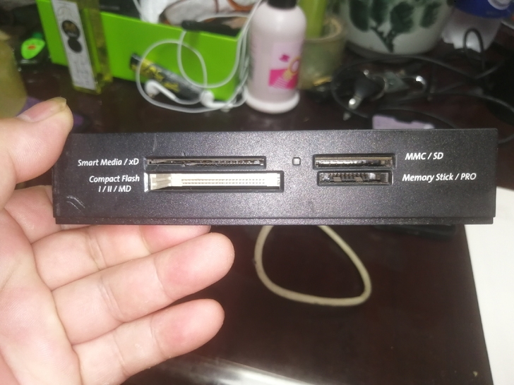 HP原装拆机 软驱位多合一读卡器接USB口