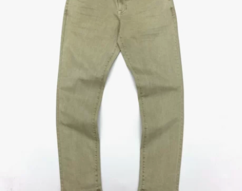 SLIM高弹力休闲裤男修身小脚全棉纱卡阿美...