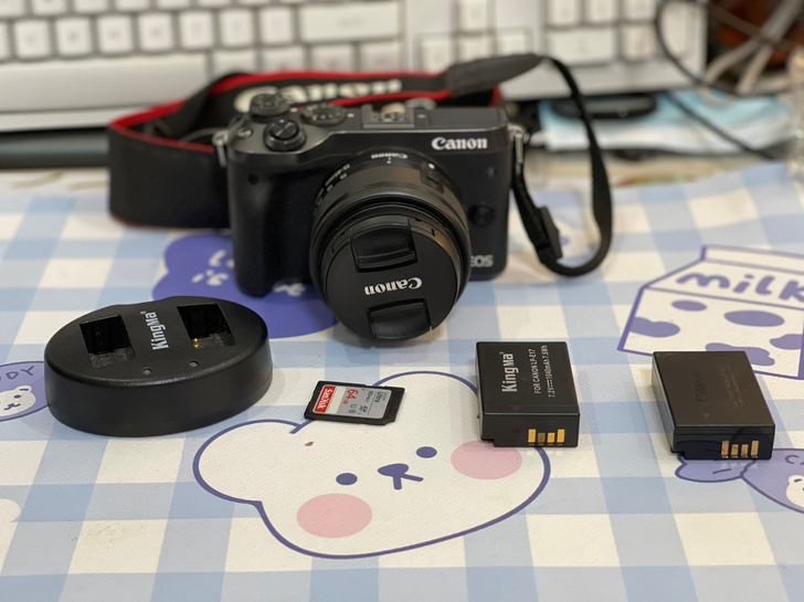 佳能m6黑色相机套机 新手入门网红小白高清...