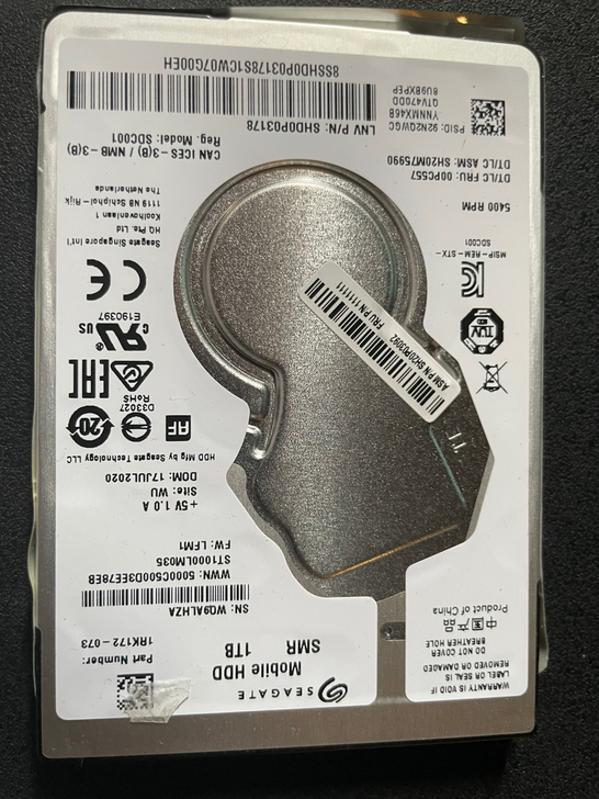 联想惠普原装笔记本拆机1T机械硬盘