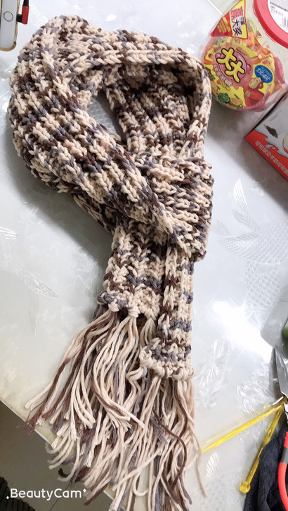 韩版ins小清新毛线加厚围巾女冬季百搭情侣...