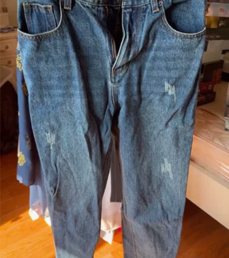 ?牛仔裤女秋冬季新款显瘦chic风休闲韩版...