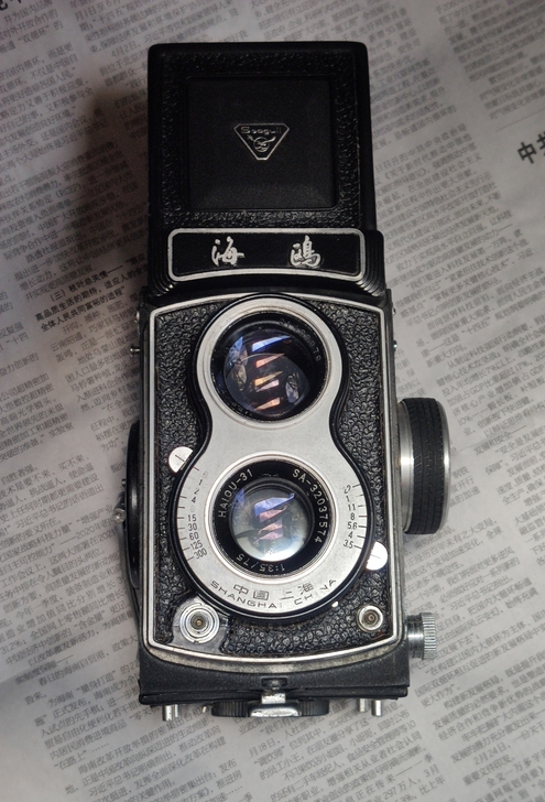 海鸥 4A 双反相机,裂像对焦,摇把相机