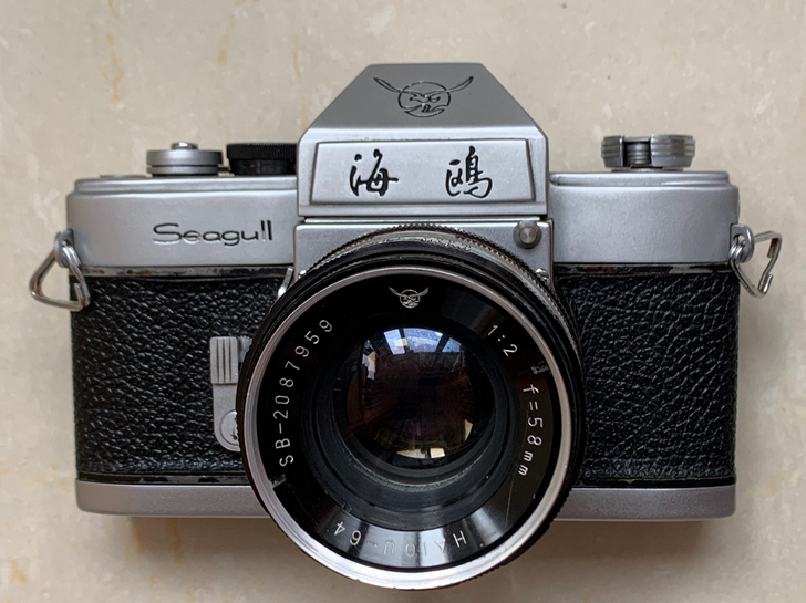 海鸥DF鸟标单反胶卷相机收藏影视道具