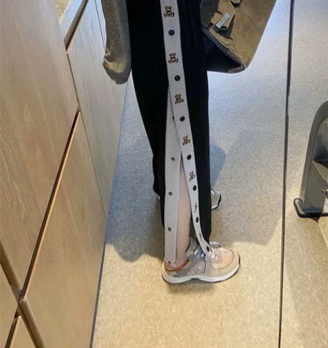 基本全新 小个子侧开衩阔腿裤S码 感兴趣的...