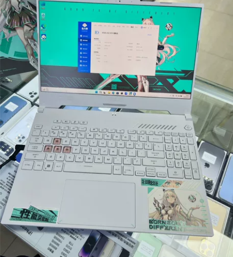 华硕天选3游戏本，魔幻青，2022年款高性...