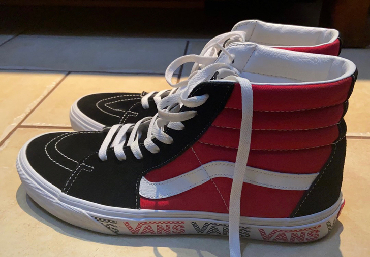 VANS板鞋sk8高帮，46，8.5成新，...