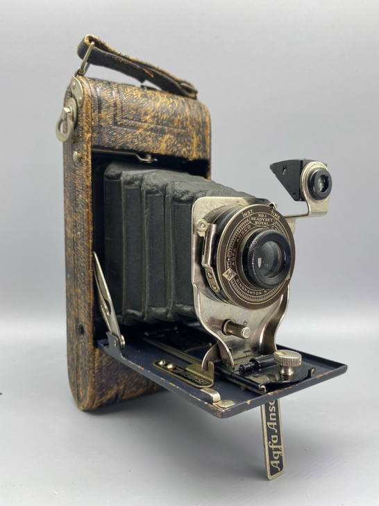 agfa ansco爱克发折叠相机 皮腔相...