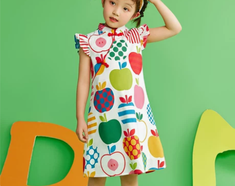 【礼遇价】笛牧女童连衣裙2022夏装新款洋...
