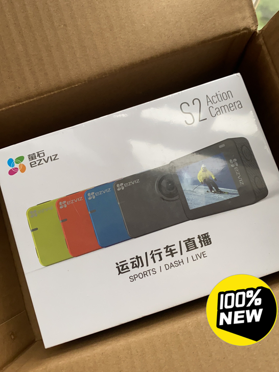 萤石S2运动相机，行车记录仪全新原装未拆封...