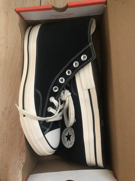 匡威1970s 高邦 黑色  43码 顺丰...