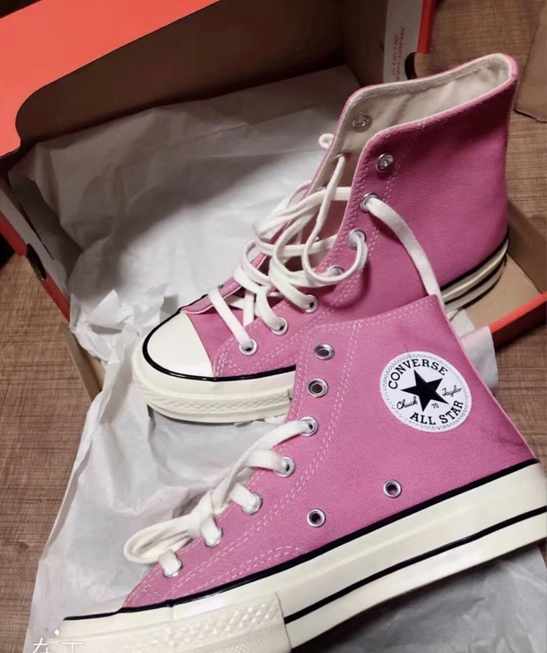 1970s匡威粉色高帮全新 清货啦 清货清...